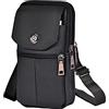 Generic Note 8 Custodia a portafoglio da uomo Marsupio per cellulare Borsa per cellulare Fibbia in pelle Borsa a tracolla per sport all'aria aperta Borsa a tracolla Borsa a tracolla Porta foto per portafoglio