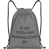 Tingwei Zaino Personalizzato per Uomo e Donna,sacca sportiva personalizzati, borsone palestra con Logo/Testo, borsa piscina, Sacca Impermeabile, Ideale per Fitness, Escursioni e Attività all'Aperto