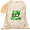 ELES VIDA Sacca in cotone per lo sport, zaino in tessuto, sacchetto di cotone, sacchetto di iuta, certificato Oeko-Tex®, sacchetto per la spesa, sacca da palestra, da dipingere, colore bianco