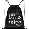 ROHBVMN Zaino Personalizzato con le Tue Foto/Logo/Testo,sacca sportiva personalizzati per Uomo e Donna, Borsa Sportiva, borsa piscina, borsone palestra, Ideale per Viaggi e Attività Sportive