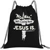 Generic Normal Isn'T Coming Back Jesus Is Unisex Borsa Con Coulisse Resistente Zaino Con Coulisse Impermeabile Zainetto Per Ginnastica Calcio Vacanze