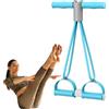 demaxiyad Fascia Di Resistenza Trainer A Pedale - Bande Elastiche,A 4 Tubi Per Allenamento Dimagrante Addominali Braccia Gambe Stretching Unisex Palestra Casa Esercizi