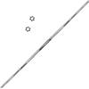 GymBeam Bilanciere Dritto Cromato Lifter 30mm in Acciaio, Bilanciere Cromato da Palestra per Pesistica 150cm, Peso 10kg, capacità di Carico 136kg, con Fermi a Forma di Stella.
