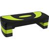 HOMCOM Step Fitness da Aerobica, Stepper Regolabile a 3 Altezze 10-15-20 cm per Allenamento a Casa e Palestra, Nero e Grigio