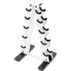 Treeisland Rastrelliera manubri 5 livelli bianca per 5 coppie fino a 100 kg