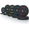 ATLETICA High Temp Bumper Plates | Set | Gomma di alta qualità | Alto assorbimento degli urti | Powerlifting e sollevamento pesi | In gomma riciclata | Variante 150 kg