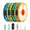 Generic Lenza da pesca in nylon intrecciato bobina di lenza con galleggiante girevole boa sedile spazio fagioli accessori da pesca