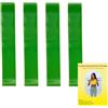 Generico Set di 4 Bande Elastiche Fitness in TPE - Loop Band per Allenamento, Yoga e Riabilitazione (Nera (15-20 kg))