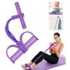 DORIMI 6 fasce elastiche per allenamento addominali con pedale, fasce elastiche per esercizi per tutto il corpo e allenamento della forza