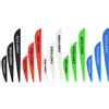 wolfman 100 Pack Piuma di Freccia Gomma di Piuma 2/3/4 Pollici Scudo Goccia d'Acqua Freccia Piuma di Plastica Freccia Paletta per DIY Caccia Tiro con L'Arco (2 Pollici, Goccia d'Acqua Nero)