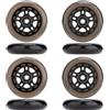 WSDAV Ruote per Pattini in Linea, Confezione da 8 85A ABEC-9 con Cuscinetti e distanziali - Indoor/Outdoor e Hockey