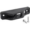 Eawfgtuw Tacchetto in nylon nero autobloccante tenditore scorrevole per cavo da 6 mm, per canoa vela barca a vela sartiame accessorio per regolare la tenuta della corda, montaggio hardware per yacht