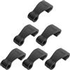 babominimer 6 ganci in PVC per gommoni gonfiabili, foro da 7 mm, lunghezza 45 mm, fissaggio per teloni per tettoie, auto, piscine, coperture marine, anti-