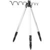 Topolenashop Tripode Reggicanna Telescopico 120 cm Blu/Nero | Supporto Canne da Pesca in Alluminio per Mare, Lago e Fiume - Pieghevole, Leggero e Facile da Trasportare