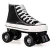 YYingYYue Pattini A Rotelle per Uomo Ragazze Pattini A Rotelle Donna Discoteca Roller Canvas Pattini Pelle per Adulti Traspirante Design retrò,42