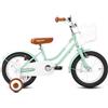 STITCH Bubble Bici da 12 pollici, per bicicletta da 2 a 4 ragazze, bicicletta da 12 pollici, con stabilizzatore e cestino, verde