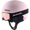 ALPINA Unisex - Bambini, ZUPO SET (+SCARABEO JR) Casco da sci, light-rose matt, 51-55 cm