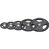 JK Fitness Diamond, Disco GHISA OLIMPIONICO GOMMATO Tri-Grip Foro Ø50 mm da 20 kg Unisex Adulto, Nero, Unica