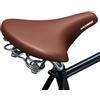 ROCKBROS Sella per bicicletta da uomo e donna, ampia, confortevole, impermeabile, morbida, vintage, marrone, compatibile con bici da città Cruiser retrò