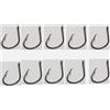 Generico Ami Pesca Tonno Circle Traina Drifting Amo Circolare Kit 10 Pz. Misura 1