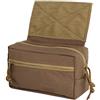 Peminkoo Gilet tattico Dangler Drop Pouch Mini Addominale Dump Drop Pouch Marsupio per JPC CPC LBT D3CR MK3 MK4 Piastra portante di stoccaggio (Khaki)