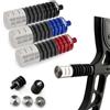 Poearcus arco Stabilizzatore per arco ricurvo Arco composto Bow Riser Dampers Silencers Shock Absorbers Vibration Damper Suit per la caccia Target tiro (Blu)