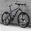 LAPOOH 26'' Mountain Bike pieghevoli, Bici MTB 21/24/27/30 velocità, ruote a raggi da 26 pollici a sospensione completa, bicicletta antiscivolo per uomo/donna,A,30 speed