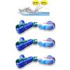 Pescasubito.com Kit 3 pinzette sgancio rapido Pesca traina superfic Pinza affondatore Clip Lenza