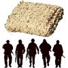 GZDXBF Rete Mimetica Beige 2x6m 3x5m 4x6m 5x5m Rete Ombreggiante Rinforzata, Tende A Camouflage Net Ideali per La Caccia al Campeggio Parasole(Material:4x6m/13.1x19.6ft)