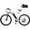 Fafrees Bici Elettrica Uomo Donna, 36V 14.5Ah Bicicletta Elettrica 27.5 Pollici, 250W Ebike MTB con 21 Velocità, Pedalata Assistita 100KM, F28 MT 2024 Rosso