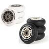 Nils Extreme Ruote in linea con cuscinetti a sfera, set da 4 pezzi, ruote ABEC 9, cuscinetti 64-80 mm (nero, 70 mm)