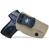 PoLe.Craft IWB Tactical KYDEX Gun Holster Pistola Softair Fondine Fits: Ruger LC9 / LC9S / Ruger LC380 / Ruger EC9S Pistol Case Inside Concealed Carry Holster Guns Accessories (Tan, Right Hand Draw (IWB))