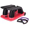 Air Stepper Climber Fitness Machinepedali Antiscivolo per Tutto Il Corpo, Stepper per Scale Interne, Mini Stepper Machine con Bande di Resistenza Rosso