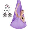 PRMTYUP Amaca per Yoga Aereo, Telo Verticale per Yoga, Asciugamano per Yoga da Appendere, Tessuti Aerei, Asciugamano per Yoga Aereo in Nylon con Accessori, per Adulti,012,4 * 2.8M