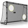 Racetex Porte da calcio Racetex per bambini da giardino [CON PARETE DI TIRO] - Porta da calcio per bambini robusta e adatta anche agli adulti