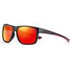 Hearda Occhiali da Ciclismo Polarizzati, Occhiali da Sole Sportivi Antivento e Antiappannamento per Uomo Donna Sport Guida Pesca Baseball Bici (Taglia Unica,Rosso)