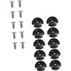 HANABASS 10 Pezzi Guida Corda Rotonda per Deck Line Marine Accessori per Kayak Accessori Surf Attrezzatura Kayak, Split Round out Pull Rope Buckle Fibbia per Maniglie di Canoa Parti di Ricambio