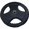 TECNOFIT - Disco Peso Acciaio Gommato 30 MM 3 Maniglie 2.5 KG