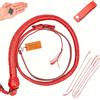 Bantoro Crafts Rosso 3 Piedi / 0,90 Metri Snake Whip Shot Caricato/Forte Cracking in Pelle Bullwhip 16 trecce Intrecciate