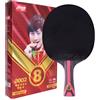 Ppbigu DHS 8 Star 8002 - Racchetta da ping pong professionale, 5 legno, 2 arlate, in carbonio, finitura con manico lungo