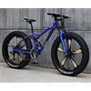 LAPOOH Mountain-Bicycles Sport, mountain bike da uomo con pneumatici grassi per tutti i terreni, trasmissione 21/24/27/30 velocità, ruote da 26 pollici, pneumatici larghi 11 cm,A,21 speed
