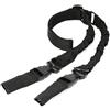 ACEXIER Accessori da Caccia per Cintura per Fucili Tattica Attrezzatura Tattica a Doppia Punta Pistola a Tracolla Cintura per Fucile con Fibbia in Metallo (Black)
