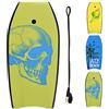 HOMASIS Tavola da Surf L, Bodyboard in XPE e HDPE con Corda per il Polso, Tavoletta Mezzaluna per Surf, Adatta a 14+ Anni, Portata 85 kg, 104 x 51 x 6 cm (Blu)