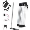 ZHIKAN Batteria per Bici Elettrica 36V/48V 15.6Ah/18Ah/21Ah con Caricabatteria,per motore da 250W 500W 1000W 1200W, per MiFa Rex Prophete Aldi/Phylion/XH370-10J Bike e altre bici (36V 18Ah)