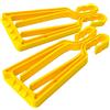 KlipSki Porta Sci e Racchette Giallo (Coppia), rapido e Semplice da Utilizzare, per esperti e Bambini