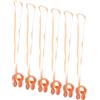 SOPOTUTU Clip per Naso da Nuoto in Silicone Beige Resistente agli Strappi con Cinturino Elastico, Confezione da 6 Pezzi, per Adulti e Bambini in Piscina