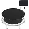 NAIZY Trampolino elastico Ø 305 cm tappeto elastico per trampolino accessori di ricambio per trampolino con gancio a T e occhielli, accessorio per trampolino massimo fino a 100 kg, nero