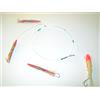 Piranha Fishing Line TRAINA TERMINALE FILOSA Squid JIG Testa Rossa da PALAMITE TONNETTI E TOMBARELLO