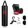 COSTWAY Sacco da Boxe per Adulti 29 kg, Sacco da Boxe Appeso con Guanti, Gancio e Fasce per Mani, Ideale per Muay Thai, Karate, Taekwondo