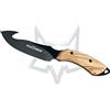 FOX Coltello fox da scuoio lama 10 cm e manico in olivo con scuoiatore